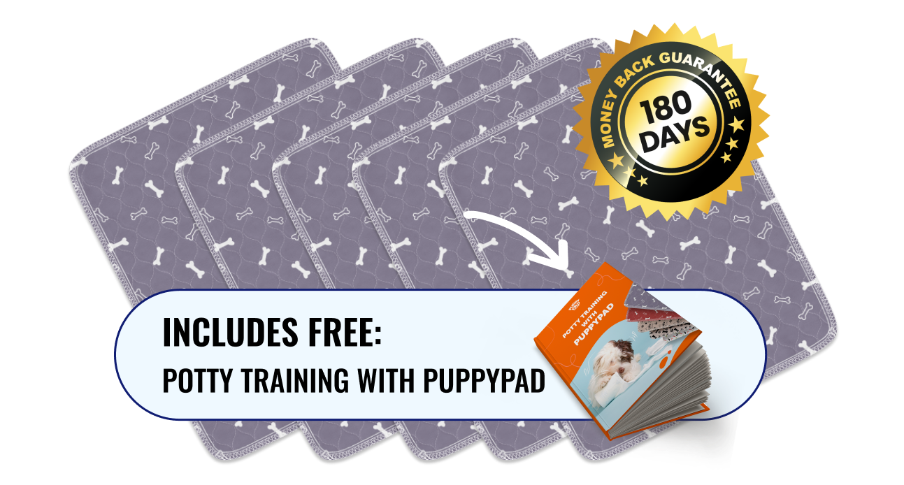 5 Pack PuppyPad™ With Potty Training With PuppyPad eBook