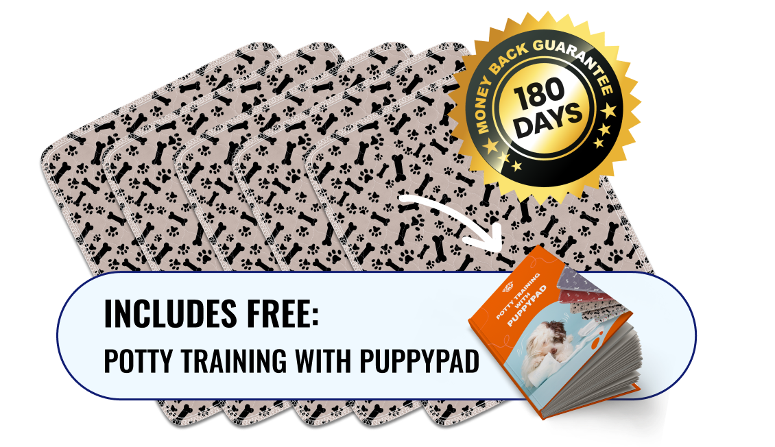 5 Pack PuppyPad™ With Potty Training With PuppyPad eBook