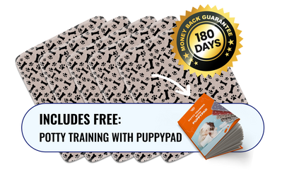 5 Pack PuppyPad™ With Potty Training With PuppyPad eBook